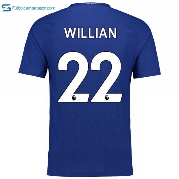 Camiseta Chelsea 1ª Willian 2017/18